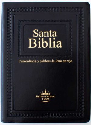 Biblia Simil Piel Letra Supergigante / Negro