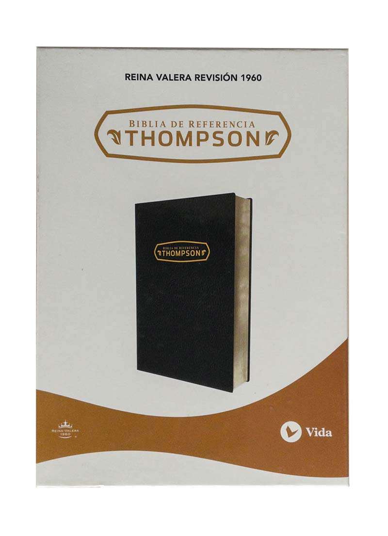 Biblia de referencias Thompson Negro imitación piel
