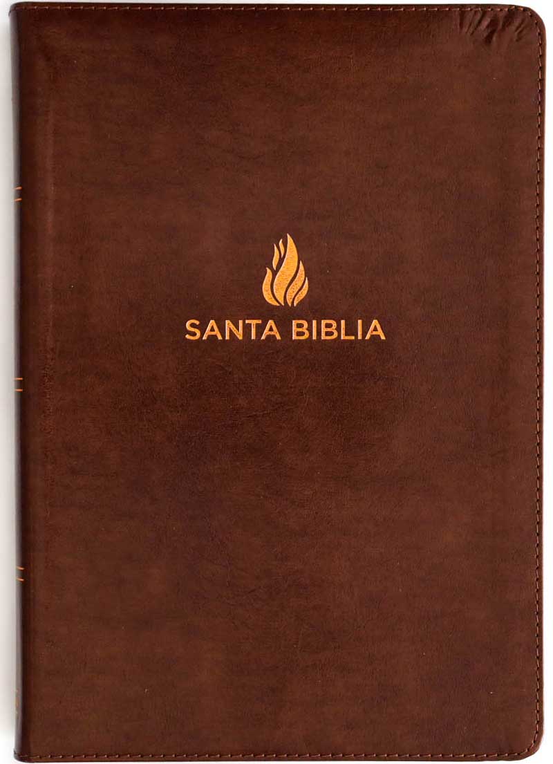 Biblia Letra Gigante Marron Indice - Imagen 2