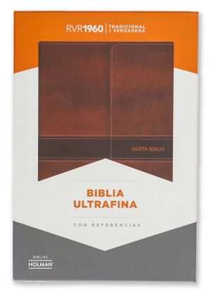 Biblia Holman Ultrafina Marron con Solapa.