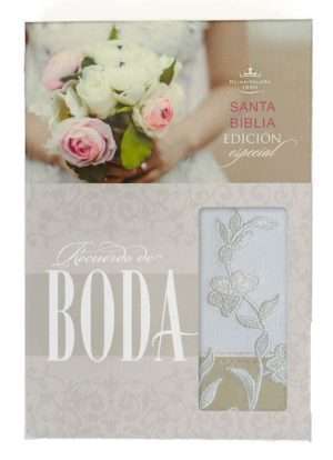 Biblia Recuerdo de Boda / Encaje símil piel