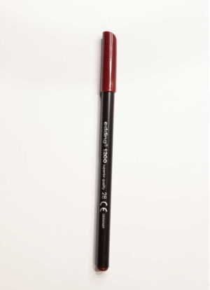 Marcador de Fibra Rojo Ingles e-1200