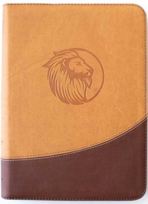 Biblia Letra Gigante Beige/Cafe Con Cierre