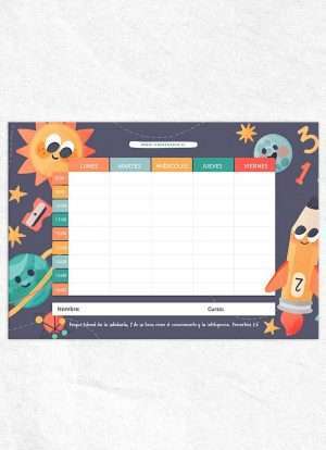 Horario de Clases Niño