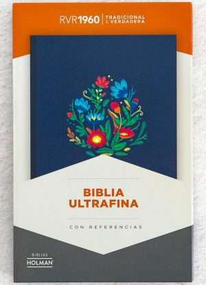 Biblia Ultrafina Bordado / Azul