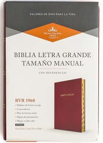 Biblia Letra Grande Manual Borgoña Indice