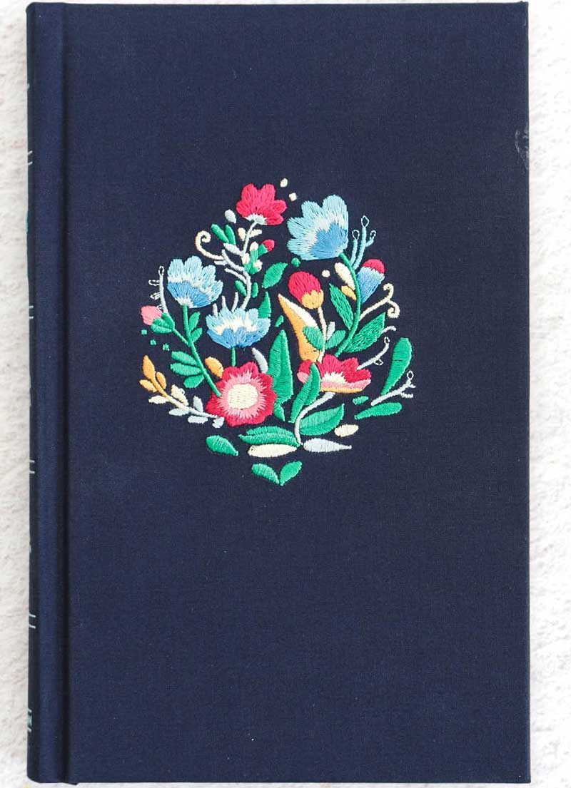 Biblia Ultrafina Bordado / Azul - Imagen 2