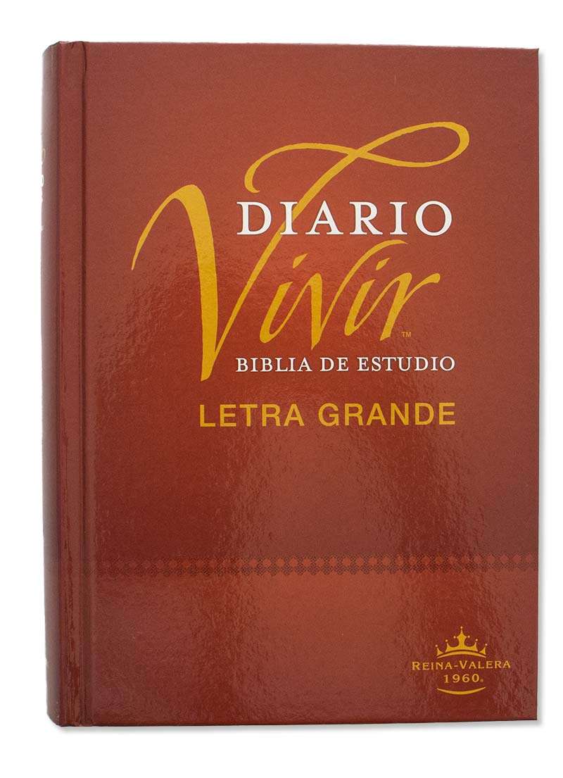 Biblia de Estudio Diario Vivir Letra Grande Tapa Dura