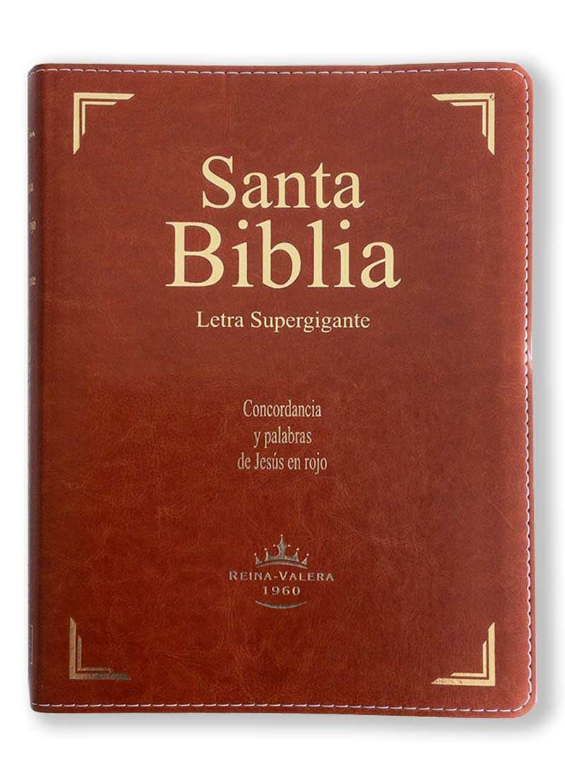 Biblia Letra Supergigante 18 puntos Marron