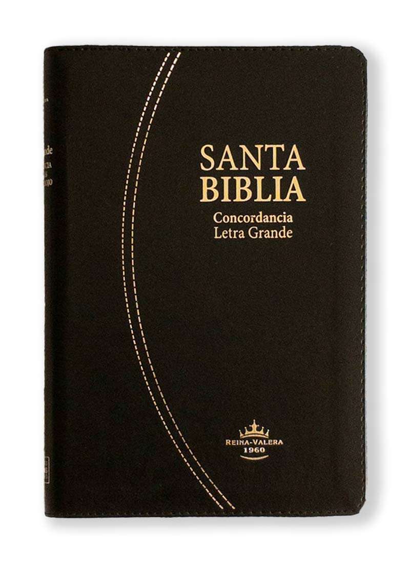 Biblia Letra Grande Manual Negro con Cierre