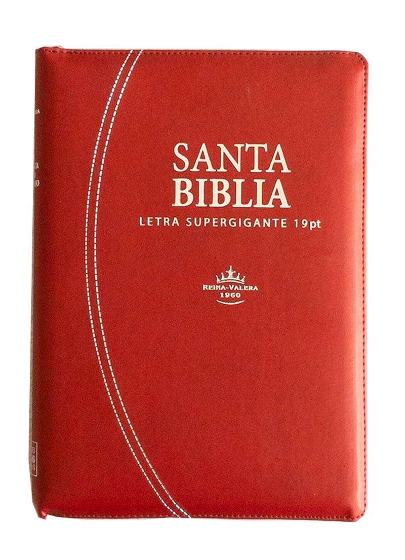 Biblia Letra Supergigante 19 puntos Roja