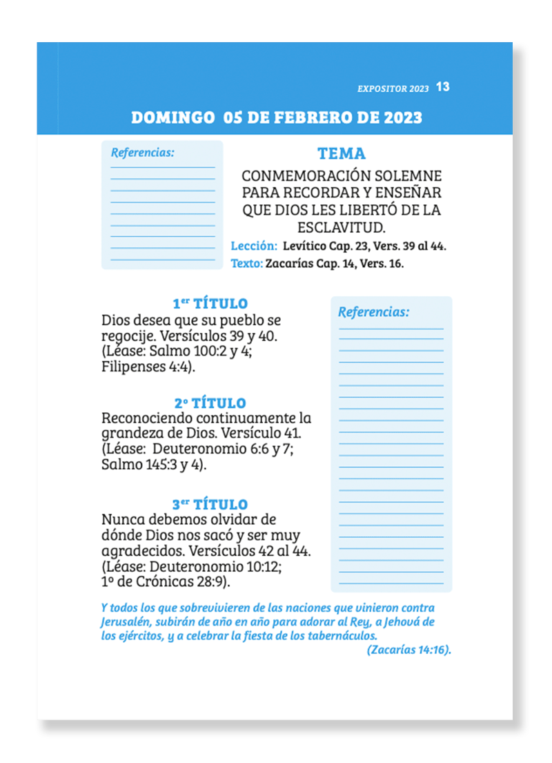Expositor Escuela Dominical 2023