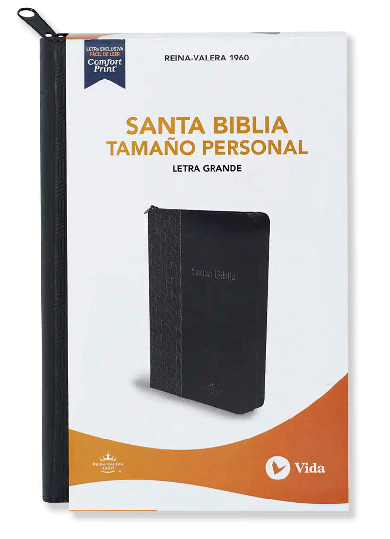 Biblia Tamaño Personal Letra Grande Negro