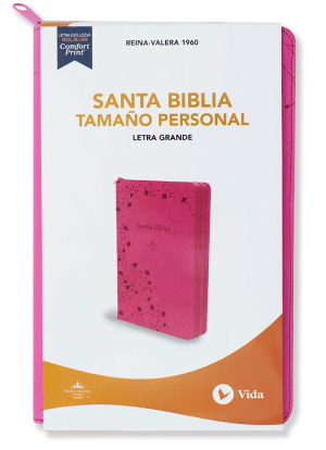 Biblia Tamaño Personal Letra Grande Rosado