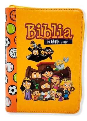 Biblia Mi Gran Viaje Con Cierre Naranja