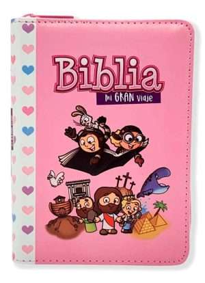 Biblia Mi Gran Viaje Con Cierre Rosa