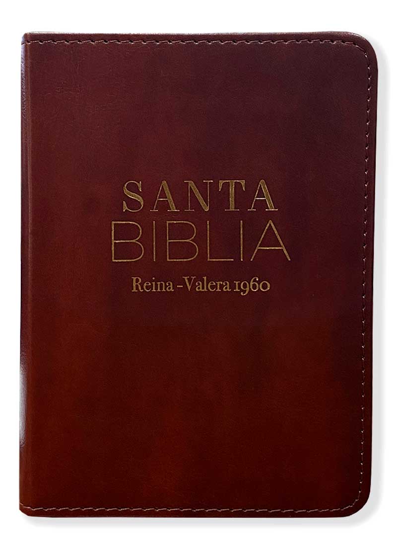 Biblia Tamaño Bolsillo Simil Piel Café