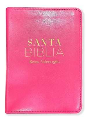 Biblia Tamaño Bolsillo Simil Piel Fucsia