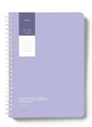 Cuaderno Escolar Lila