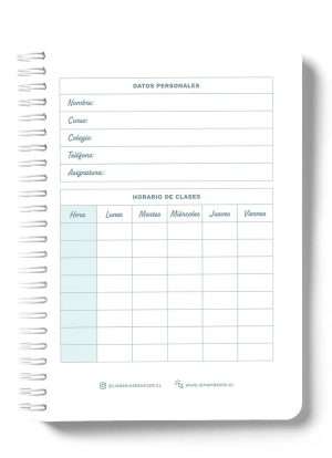 Cuaderno Escolar Nube