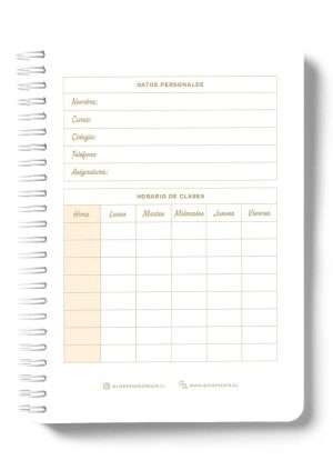 Cuaderno Escolar Miel