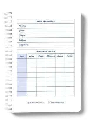 Cuaderno Escolar Blue 2