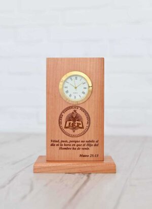 Reloj madera IEP pequeño