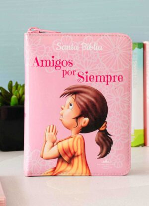 Biblia Amigos por Siempre con Cierre Rosada