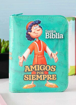 Biblia Amigos por Siempre Verde con Cierre