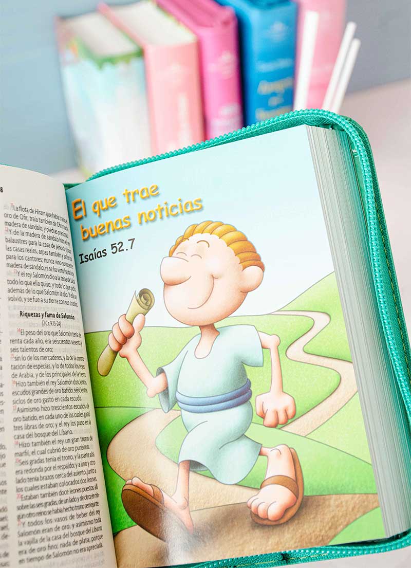 Biblia Amigos por Siempre Verde con Cierre - Imagen 2
