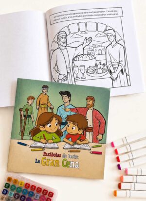 Libro para Colorear | Parábolas de Jesús: La Gran Cena